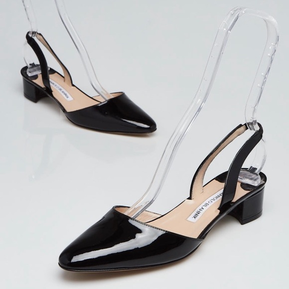 Manolo Blahnik Shoes - MANOLO BLAHNIK Aspro Slingback Heels size 8